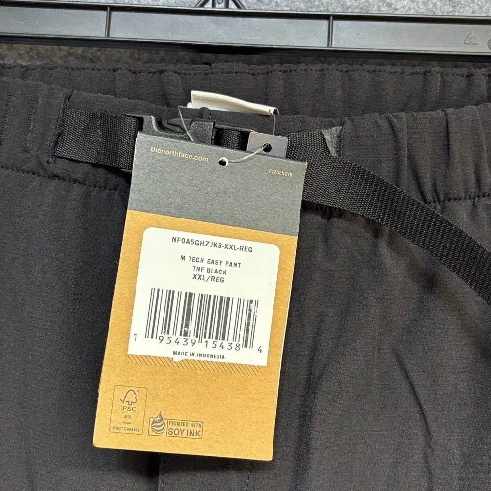 The North Face Tech Easy Pants TNF Black Mens Size XXL NWT RELAXED FIT PANTS